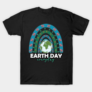 Earth Day Rainbow, Every Day funny Design 54th anniversary 2024 T-Shirt